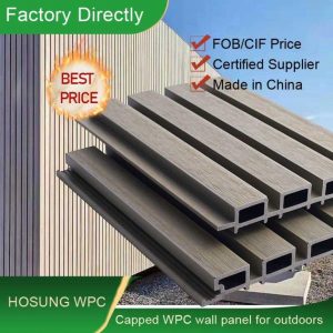 WPC fluted panel, price, size, and installation  Beginner's Guide to  composite slatted cladding - HOSUNG WPC Composite