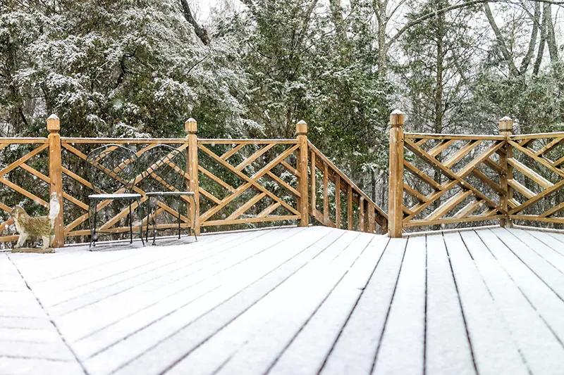 Do you need to remove snow from composite decking